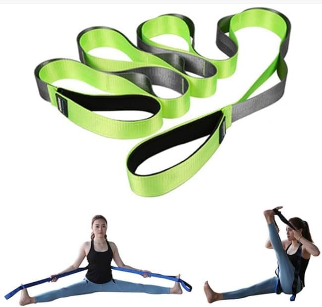 Non-Elastic Yoga Strap for Flexibility, Physical Therapy, Pilates & Home Workouts – Durable Polyester Stretch Band