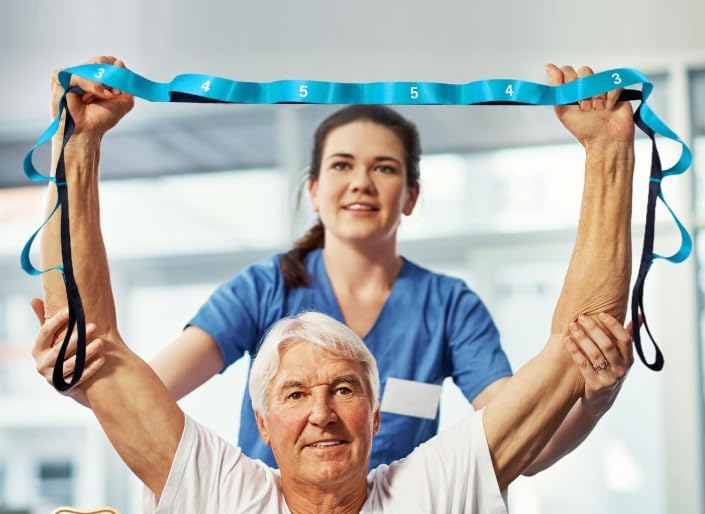 Non-Elastic Yoga Strap for Flexibility, Physical Therapy, Pilates & Home Workouts – Durable Polyester Stretch Band